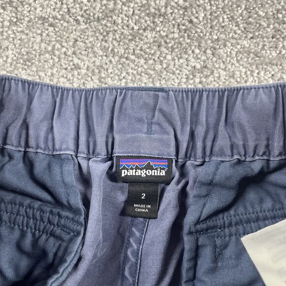 Patagonia Joggers Womens 2 Edge Win Twill Elastic Waist Lightweight Soft Blue - Picture 2 of 12